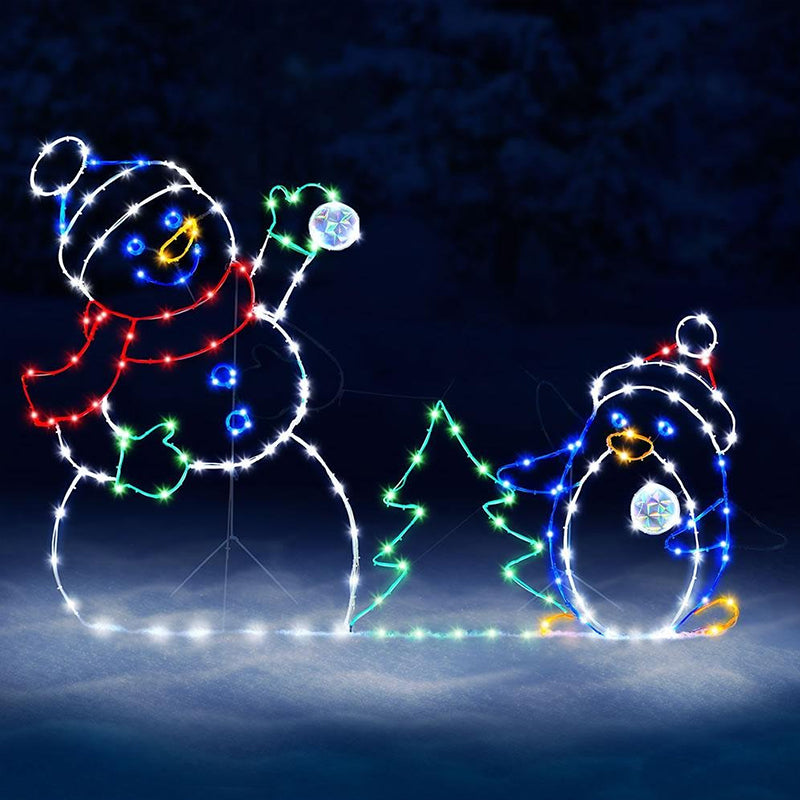 Animated LED Snowman Ornament  - Christmas Lights Outdoor recension och pris