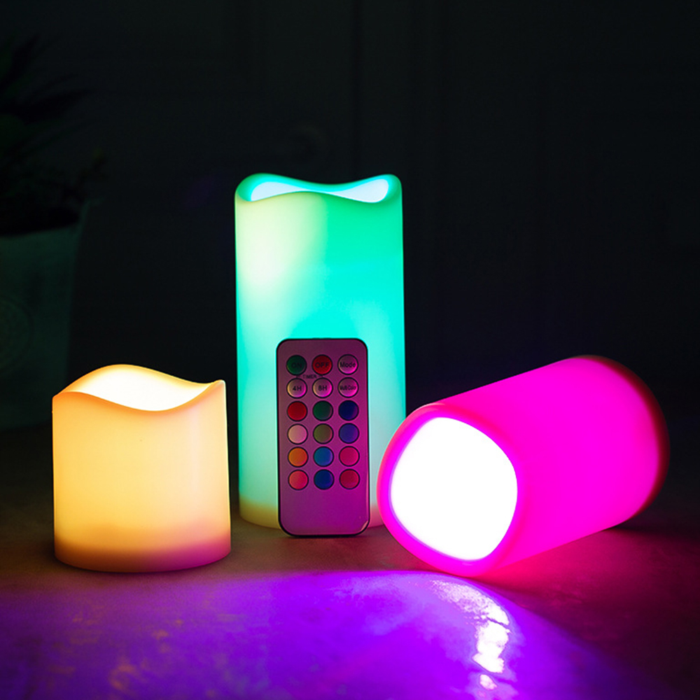 3pcs/ Set LED Flameless Flicke - Holiday Candle Set recension och pris