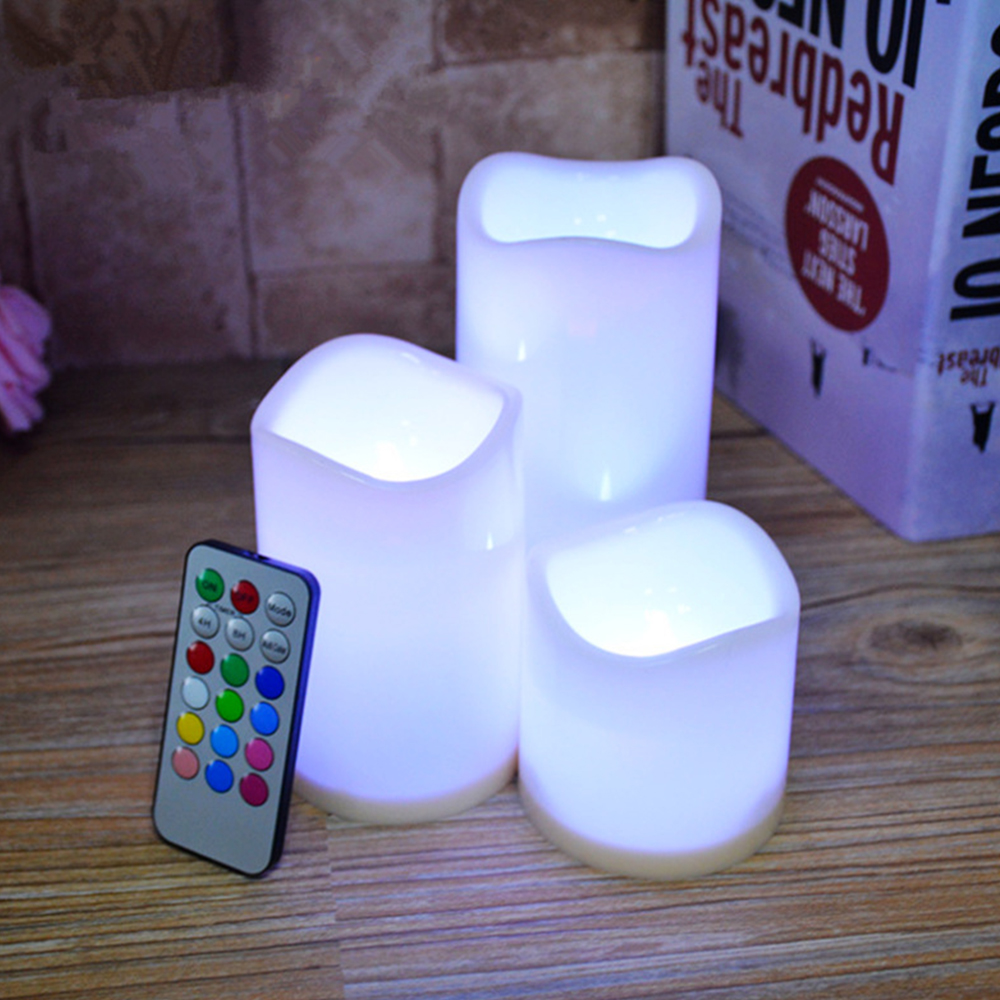 3pcs/ Set LED Flameless Flicke - Holiday Candle Set recension och pris