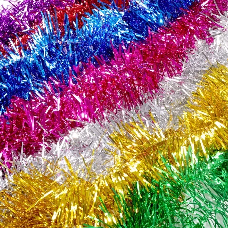 1.5/30M Colorful Christmas Rib - Tinsel Garland Decoration recension och pris