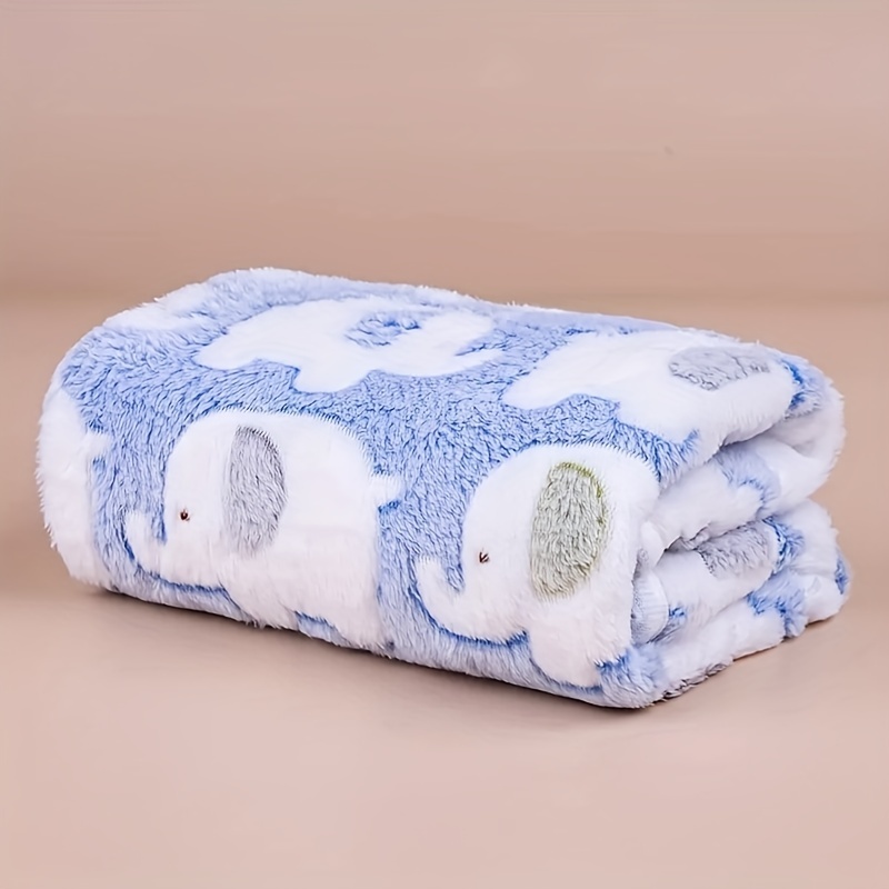 Soft and Cozy Cartoon Elephant - Christmas Throw Blanket recension och pris
