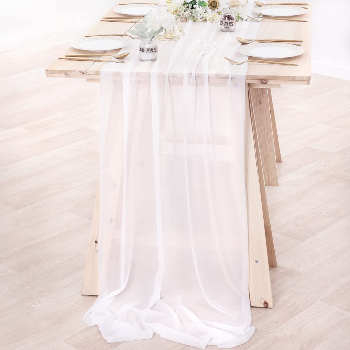 Chiffon Table Runner Nude Shee - Christmas Table Runner recension och pris