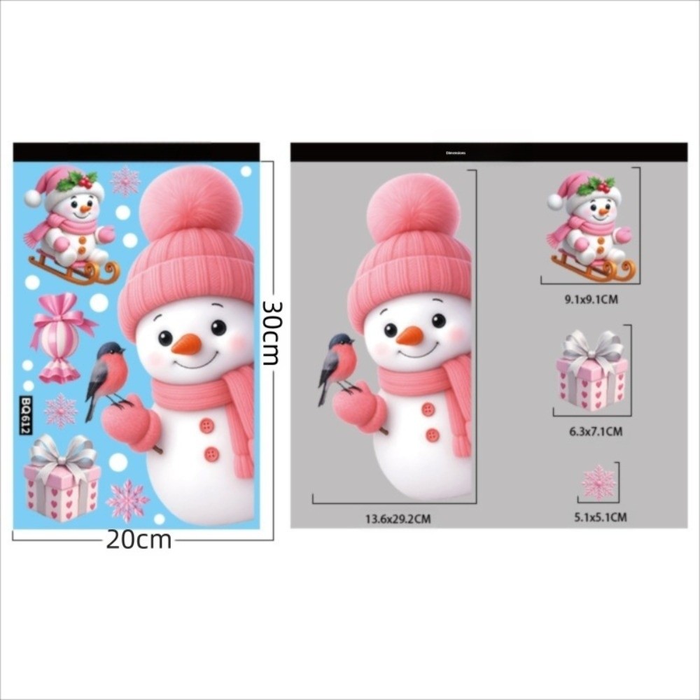 Removable PVC Window Stickers  - Snowflake Window Decal recension och pris