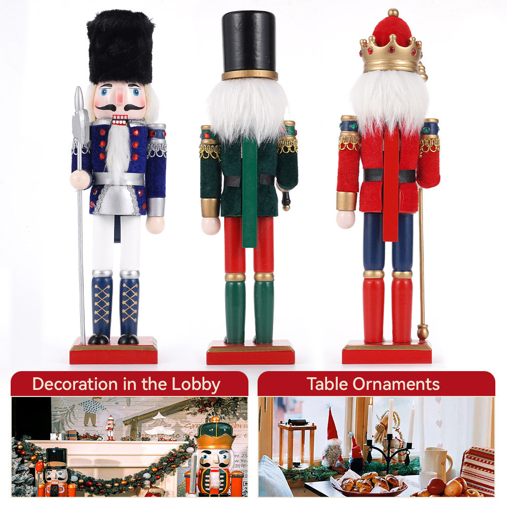 30cm Christmas Nutcracker Wood - Nutcracker Figurine recension och pris