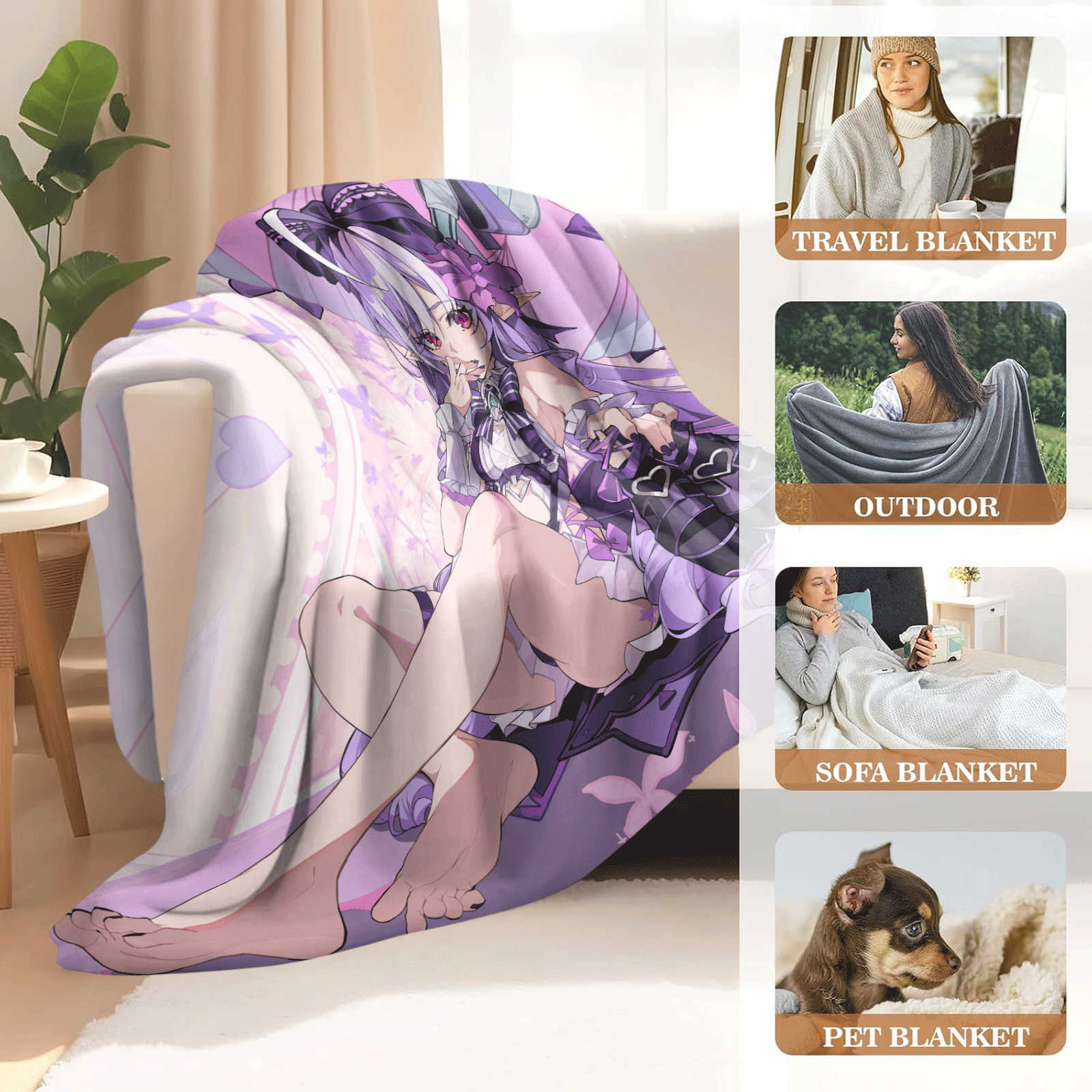 Cartoon Zenless Zone Zero  Fla - Christmas Throw Blanket recension och pris