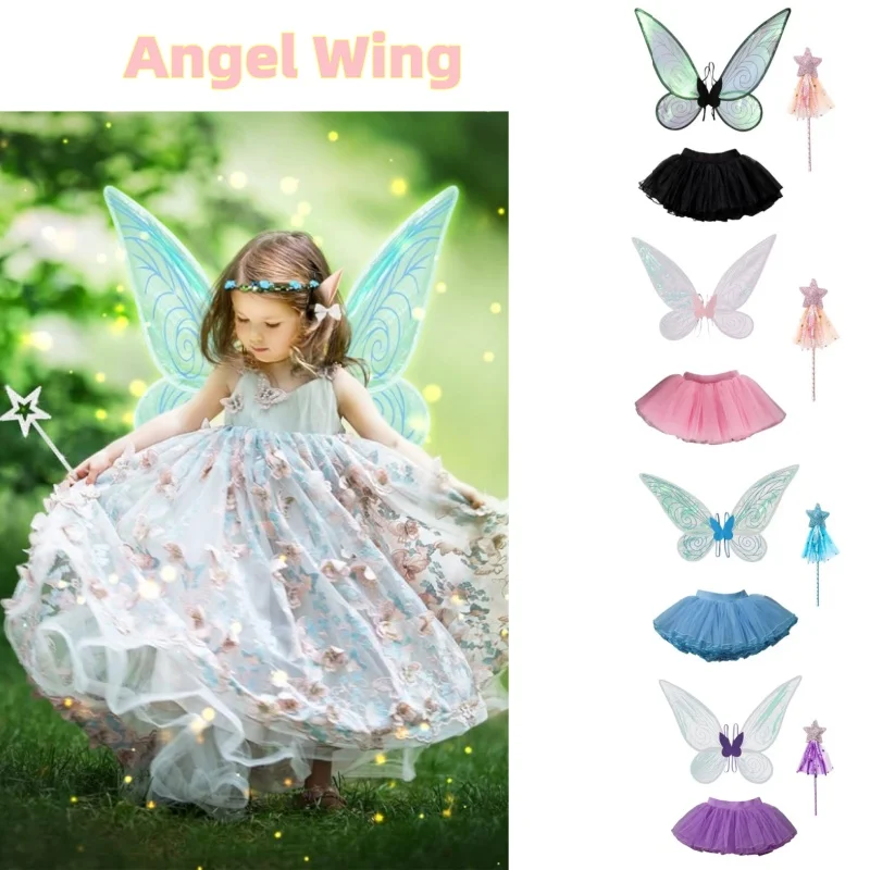 Princess Butterfly Fairy Wing  - Elf Costume Christmas recension och pris