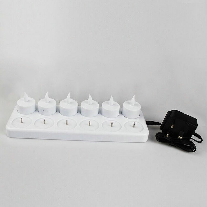 Set of 12 Rechargeable LED Can - Holiday Candle Set recension och pris