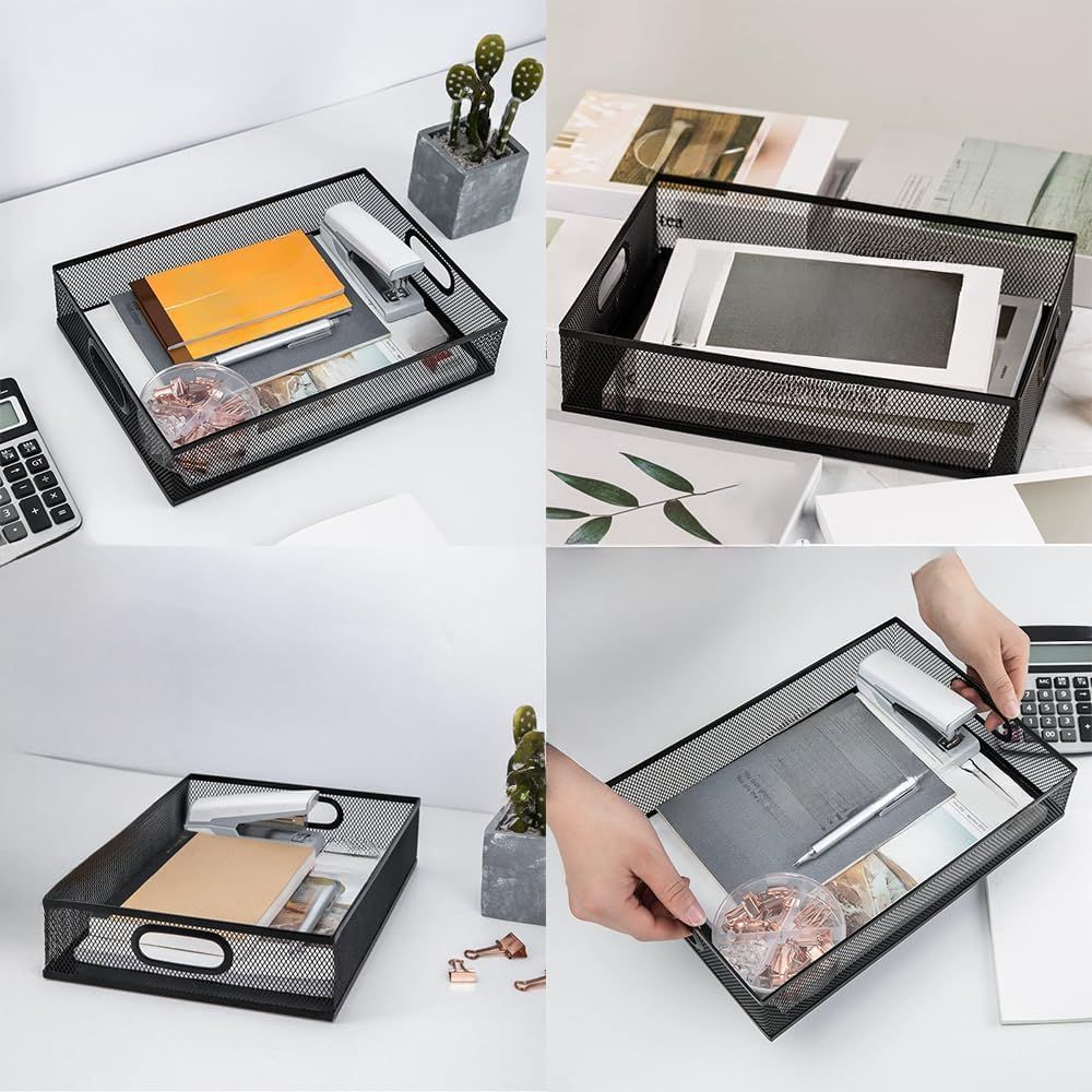 Metal Mesh Desk Organizer Tray - Gift Box Wrap Set recension och pris