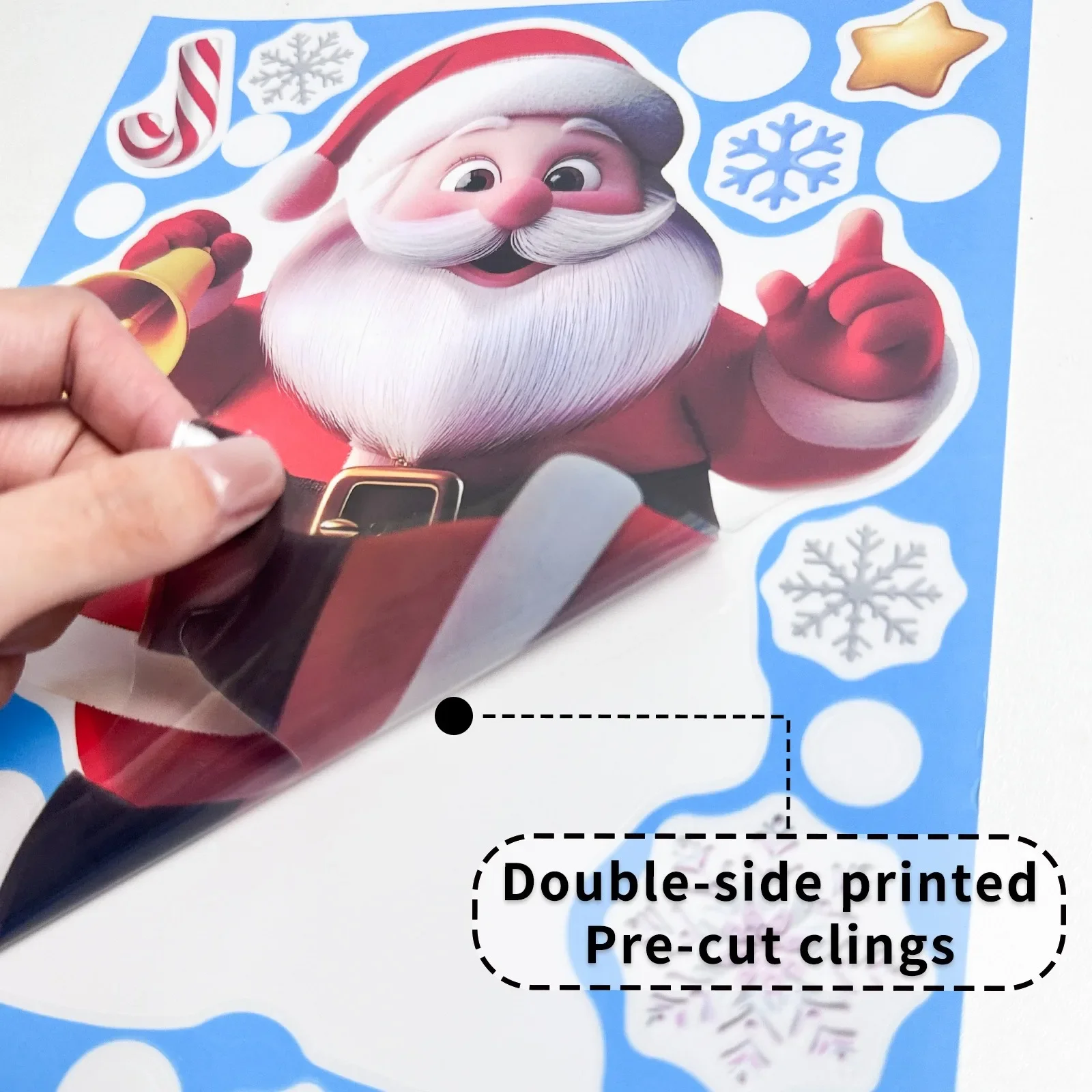 Christmas Window Stickers Ging - Snowflake Window Decal recension och pris