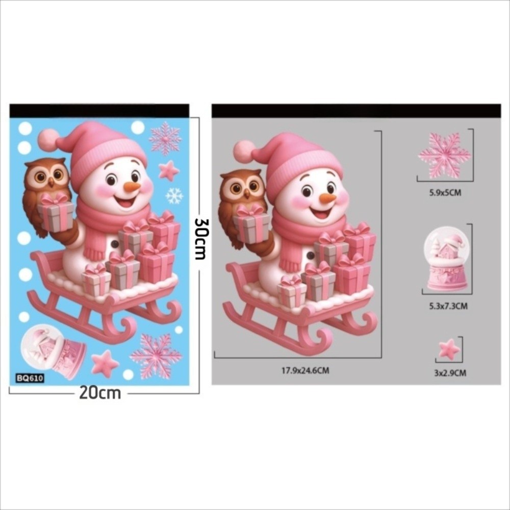 Removable PVC Window Stickers  - Snowflake Window Decal recension och pris
