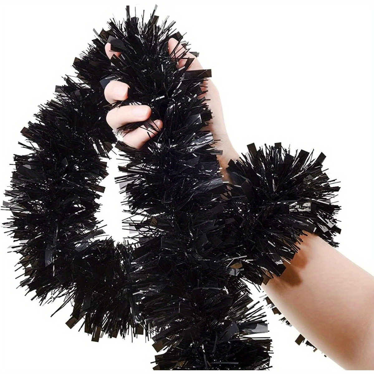 1pcs Black Tinsel Garland in M - Tinsel Garland Decoration recension och pris
