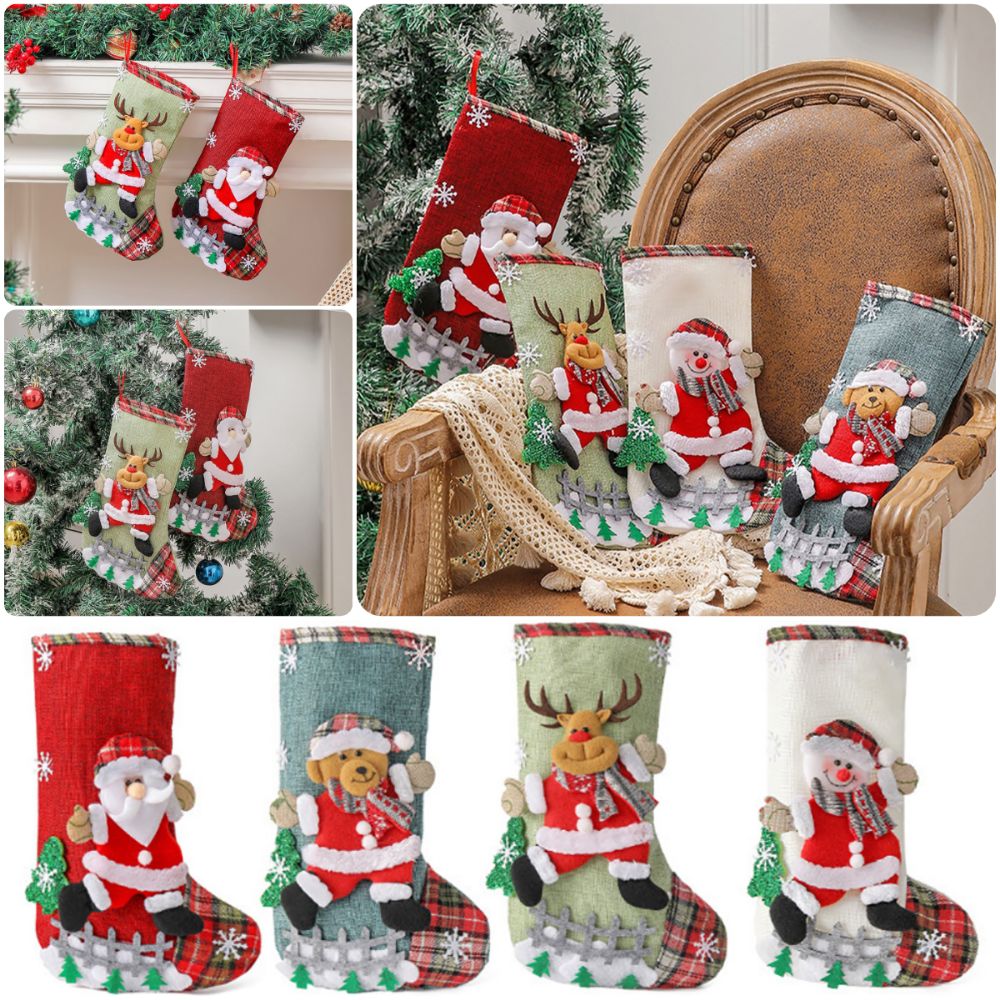 Multicolor Christmas Stocking  - Christmas Stocking Hanging recension och pris