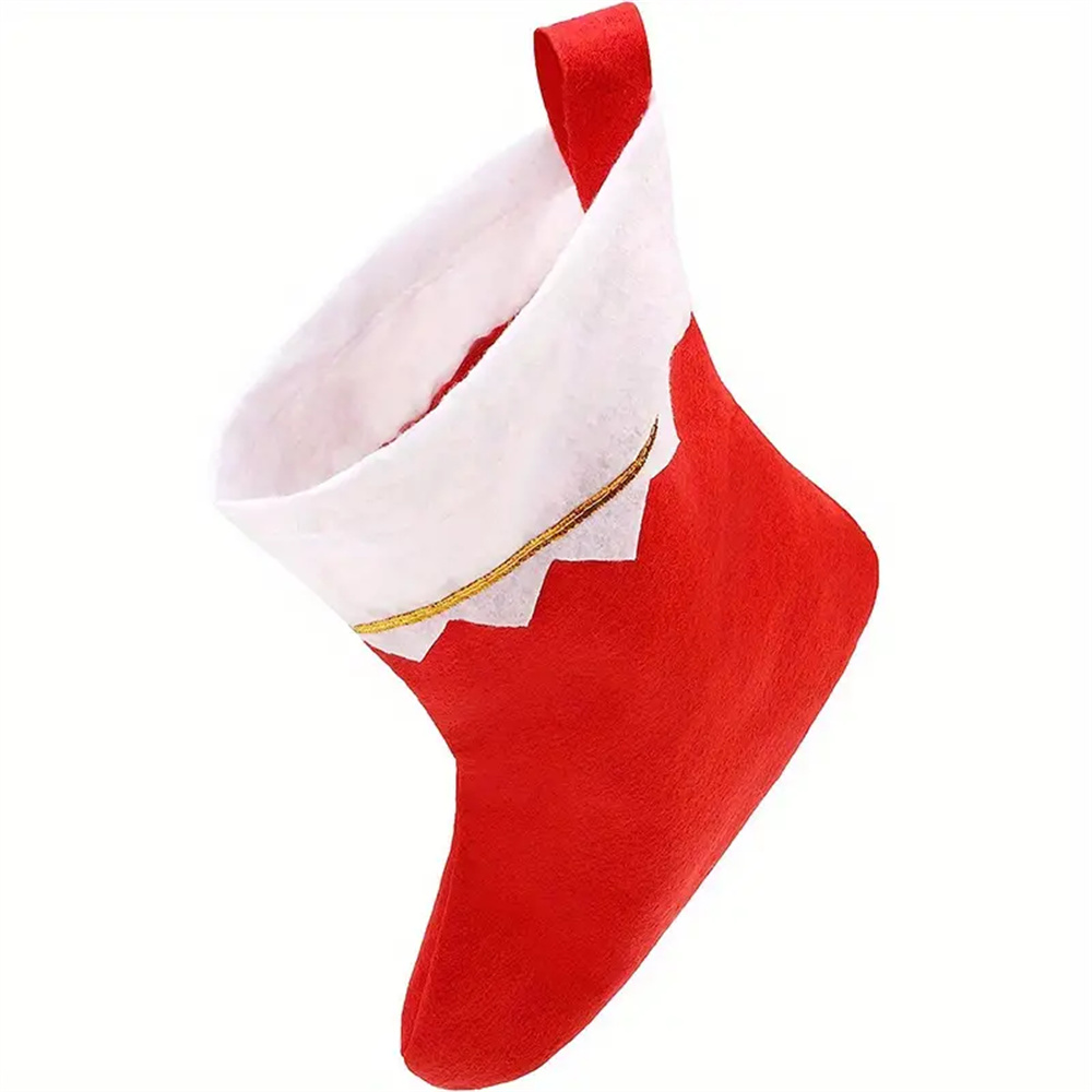 12pcs Red Felt Christmas Stock - Christmas Stocking Hanging recension och pris