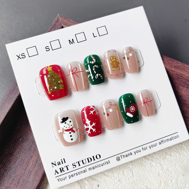 10 Pcs Christmas Half Handmade - Christmas Tree Artificial recension och pris