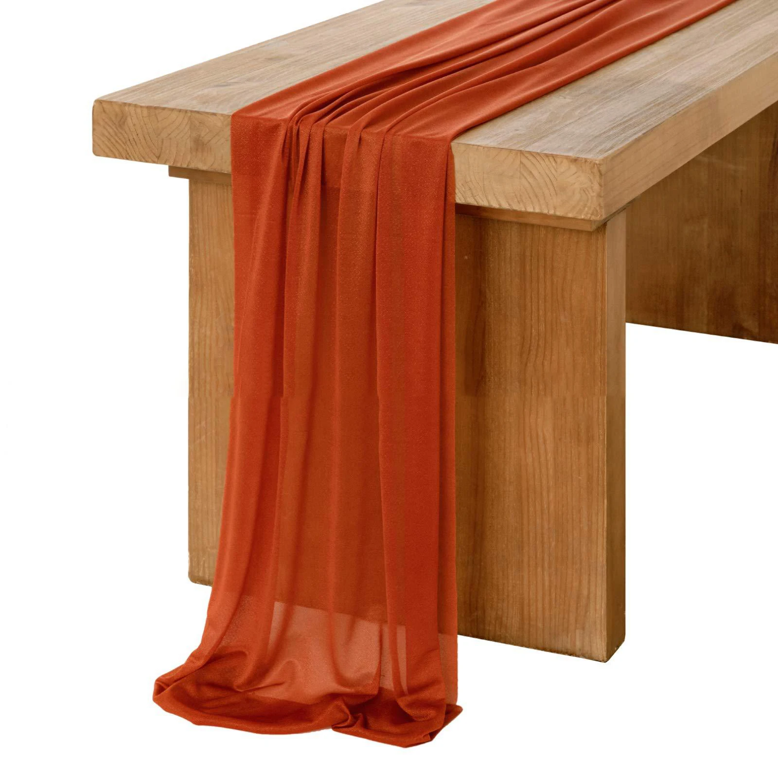 Chiffon White Table Runner Tab - Christmas Table Runner recension och pris