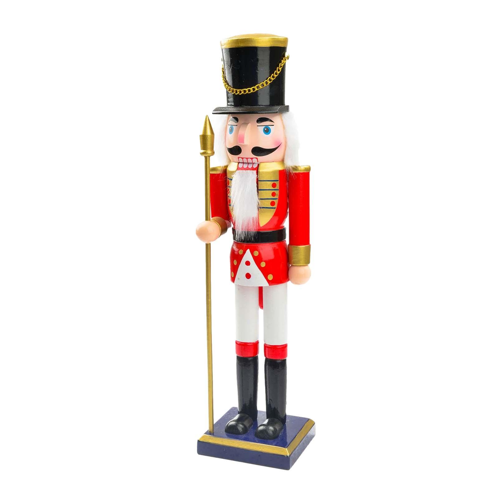 25cm Wooden Christmas Nutcrack - Nutcracker Figurine recension och pris