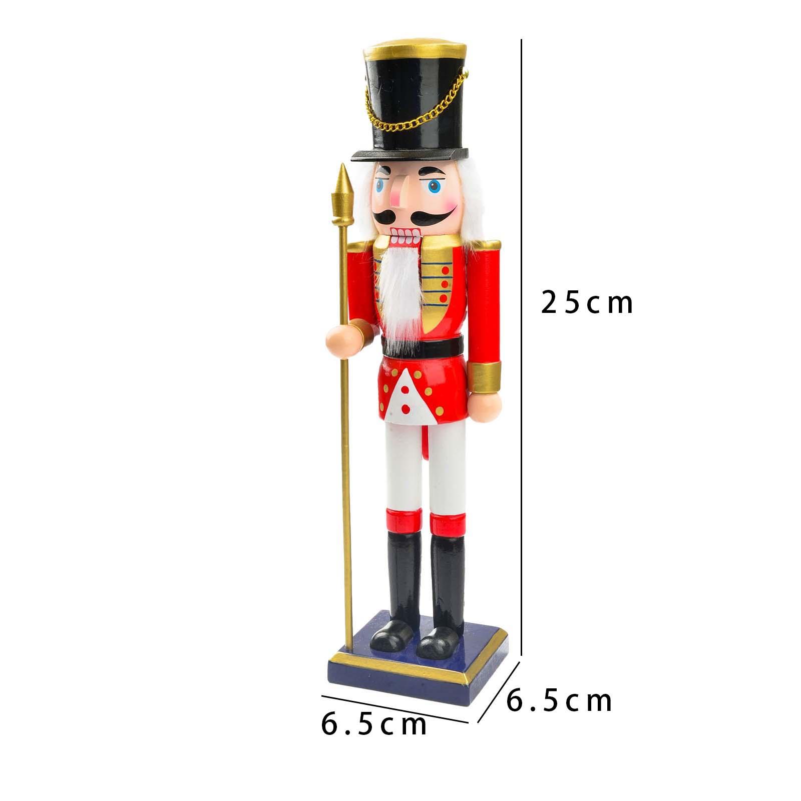 25cm Wooden Christmas Nutcrack - Nutcracker Figurine recension och pris