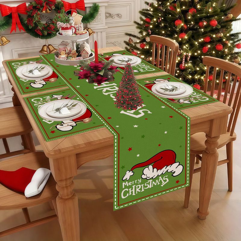VIKAMA Cute Cartoon Christmas  - Christmas Table Runner recension och pris