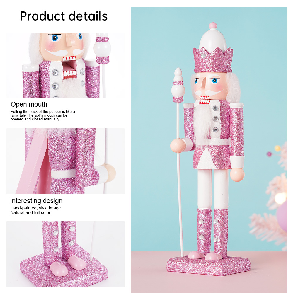30CM Wooden Nutcracker Solider - Nutcracker Figurine recension och pris