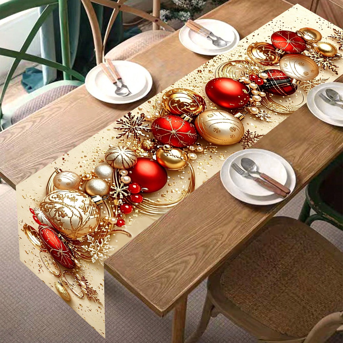 Retro Christmas Table Runner X - Christmas Table Runner recension och pris
