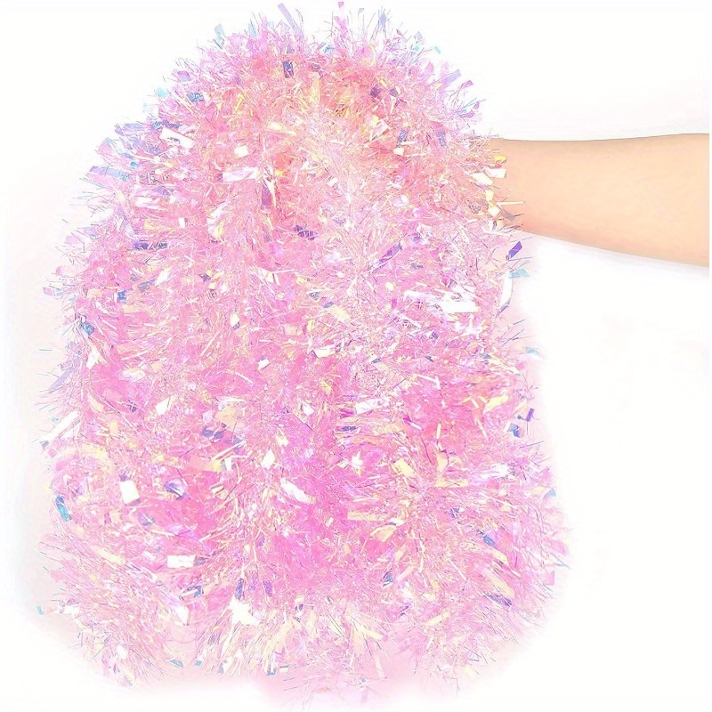 13Ft Pink Christmas Tinsel Gar - Tinsel Garland Decoration recension och pris
