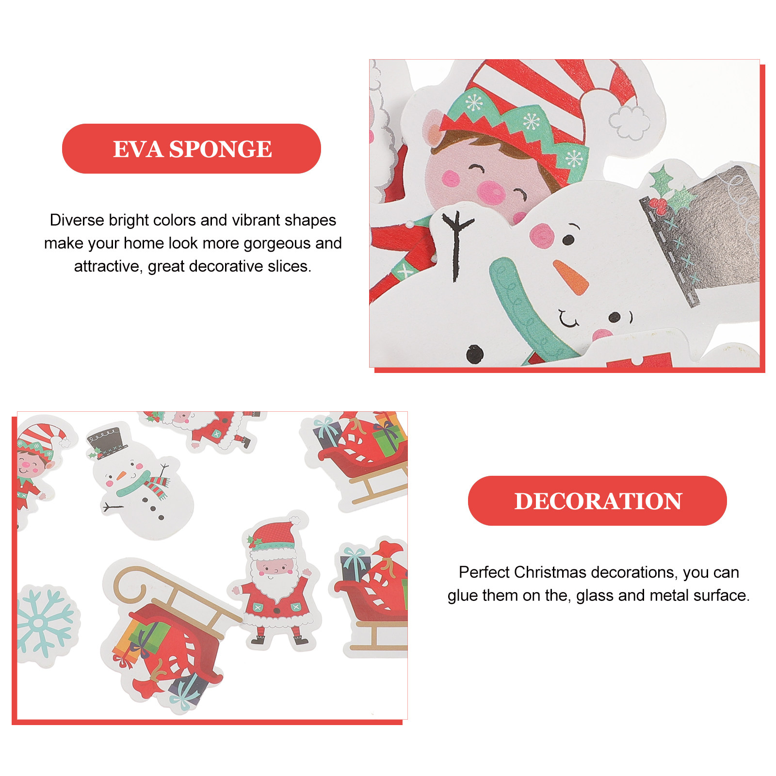 40Pcs Self-Adhesive Christmas  - Snowflake Window Decal recension och pris