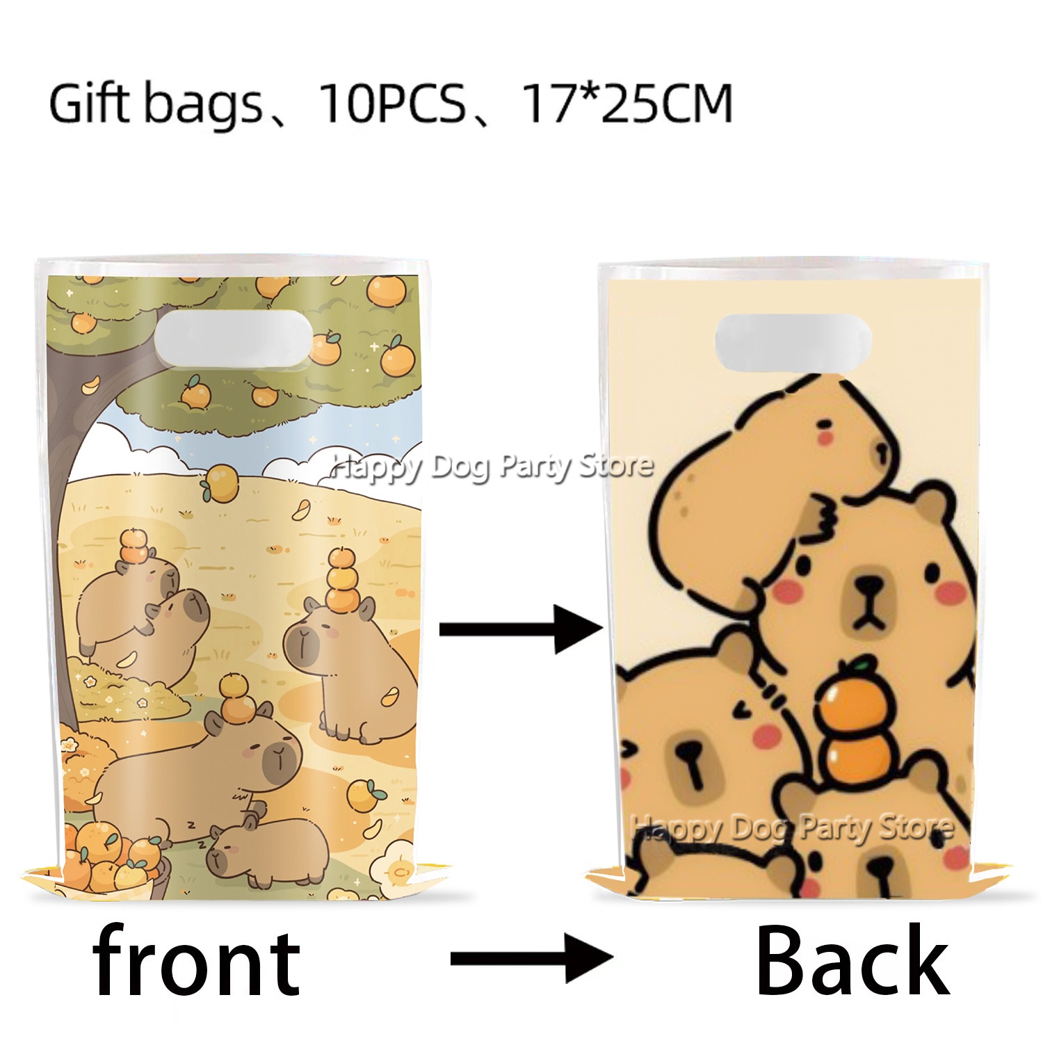 Cartoon Capybara Party Supplie - Gift Box Wrap Set recension och pris