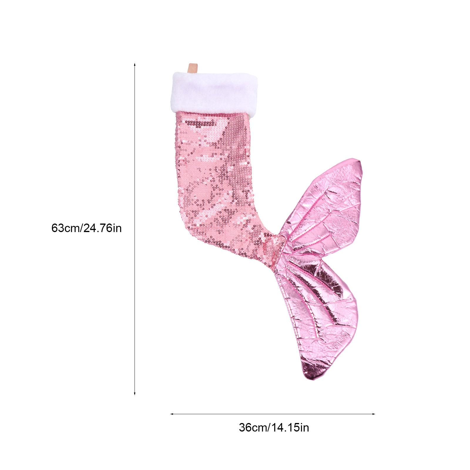 Sequins Mermaid Tail Stocking  - Christmas Stocking Hanging recension och pris