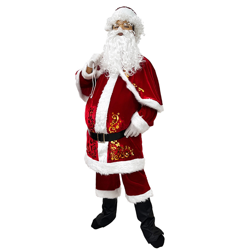 Santa Claus Costume Adult Men  - Elf Costume Christmas recension och pris
