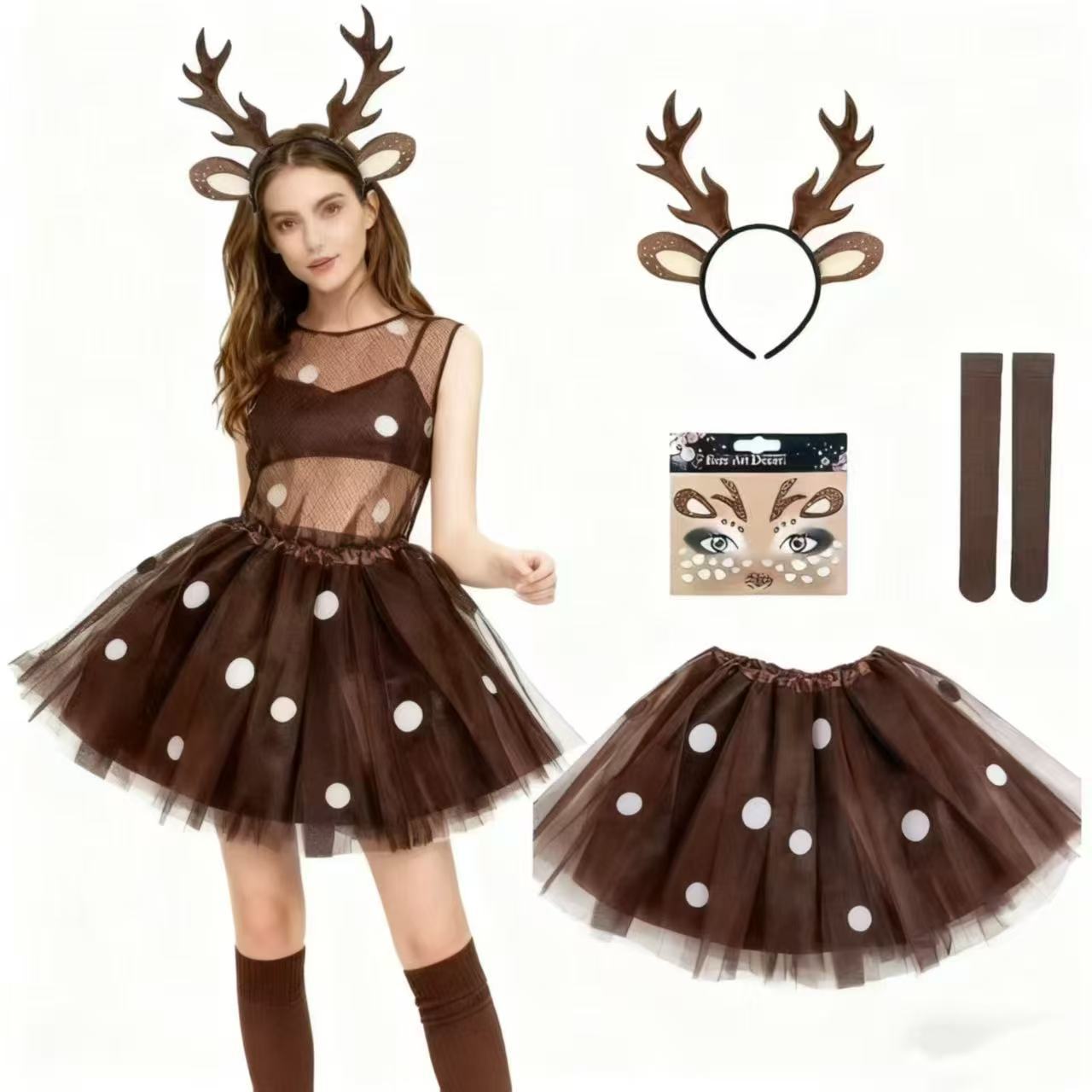 Reindeer Costume Set Antler He - Reindeer Antlers Headband recension och pris