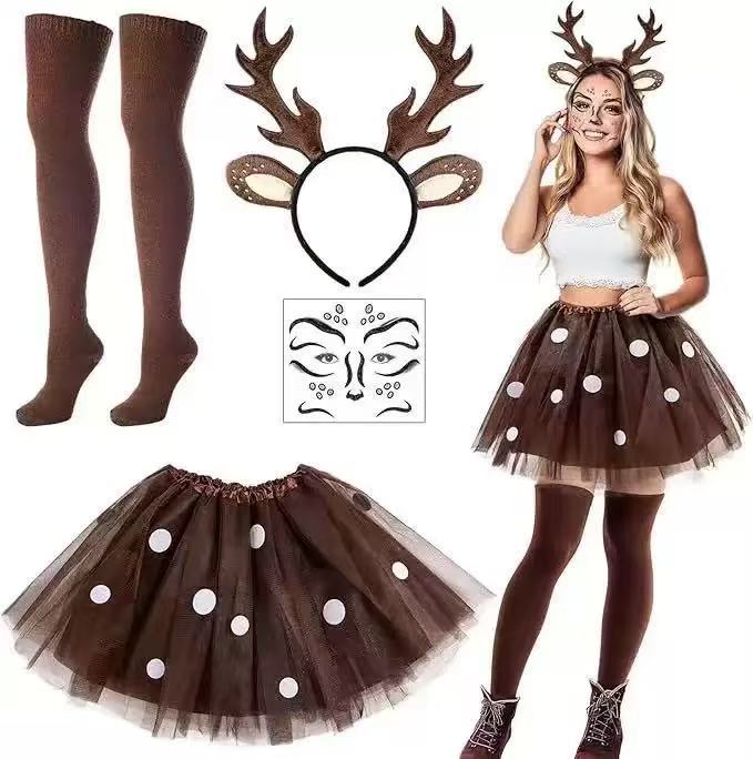 Reindeer Costume Set Antler He - Reindeer Antlers Headband recension och pris