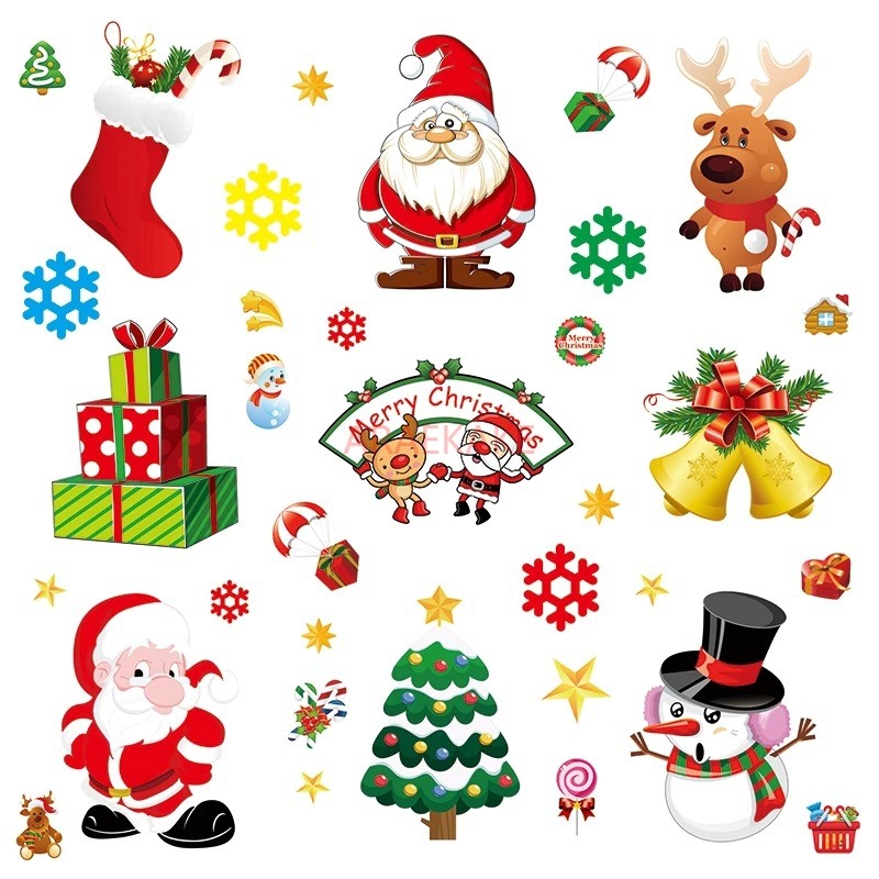 1PCS Removable Christmas Stati - Snowflake Window Decal recension och pris