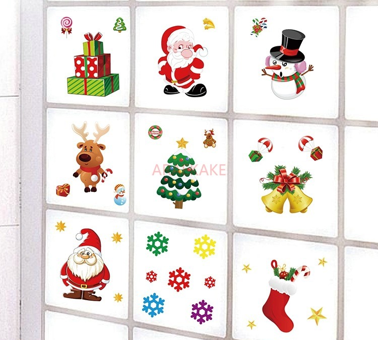 1PCS Removable Christmas Stati - Snowflake Window Decal recension och pris