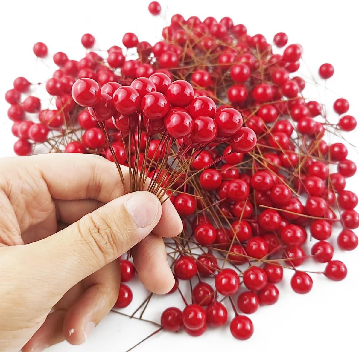 Artificial Holly Berries Mini  - Christmas Wreath Fake recension och pris