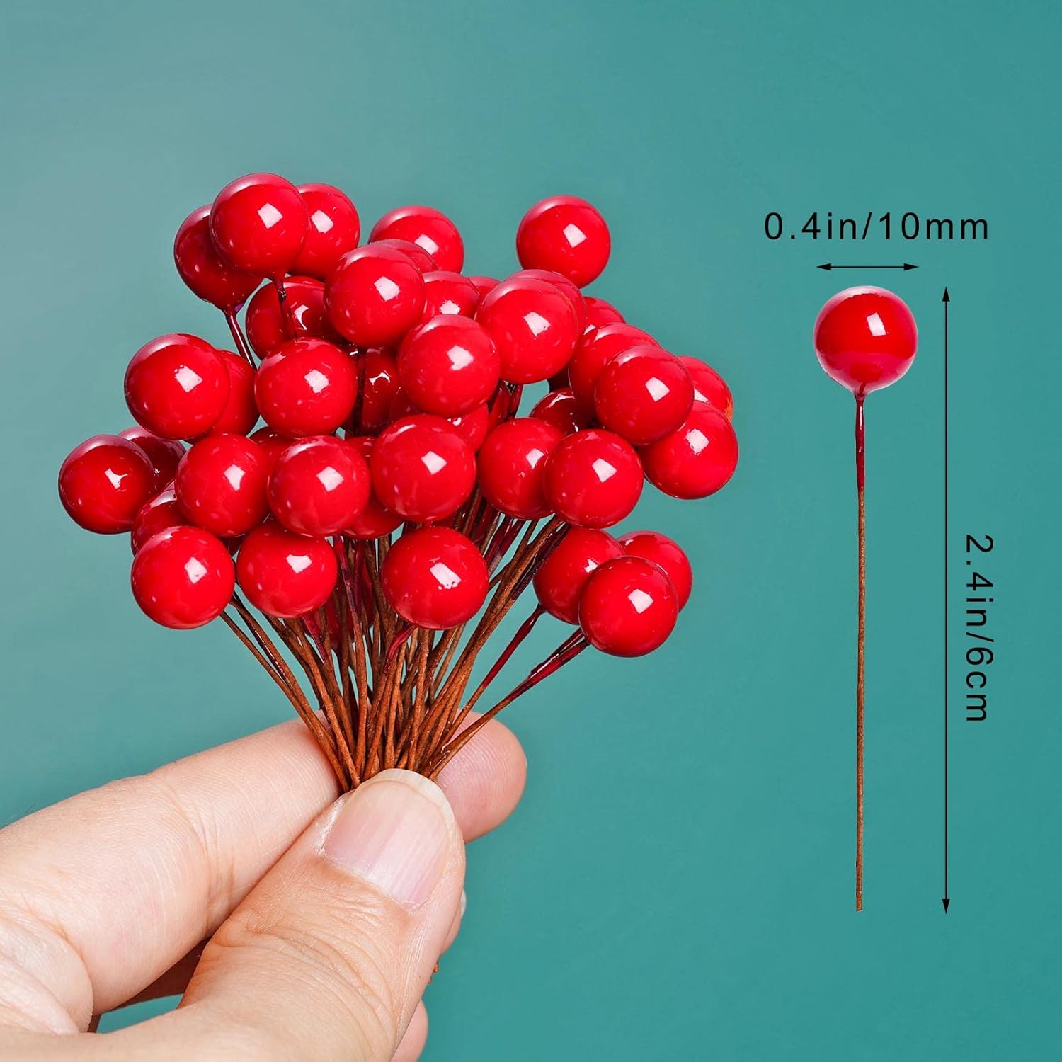 Artificial Holly Berries Mini  - Christmas Wreath Fake recension och pris