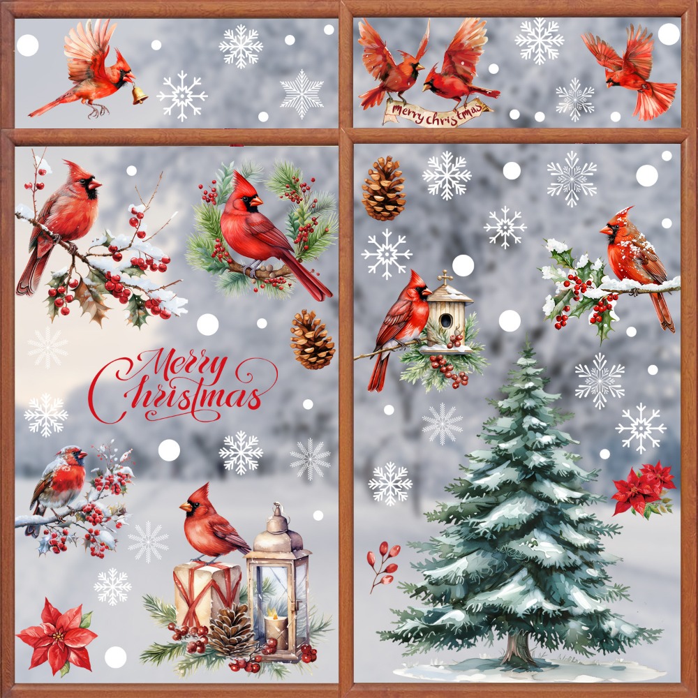 9pcs Christmas Window Decals C - Snowflake Window Decal recension och pris