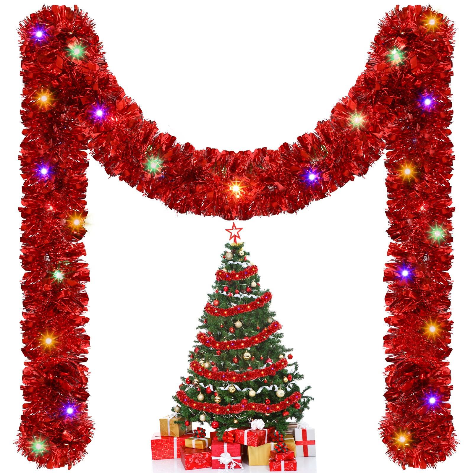 1/3pcs 5M Christmas Tinsel Gar - Tinsel Garland Decoration recension och pris