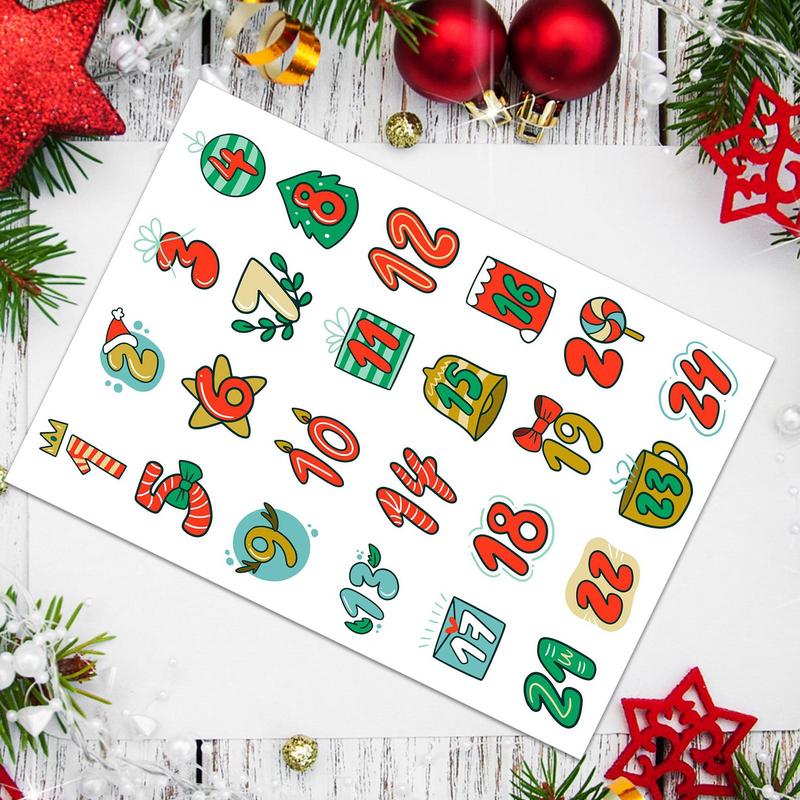 Merry Christmas Stickers Adven - Advent Calendar Gift recension och pris