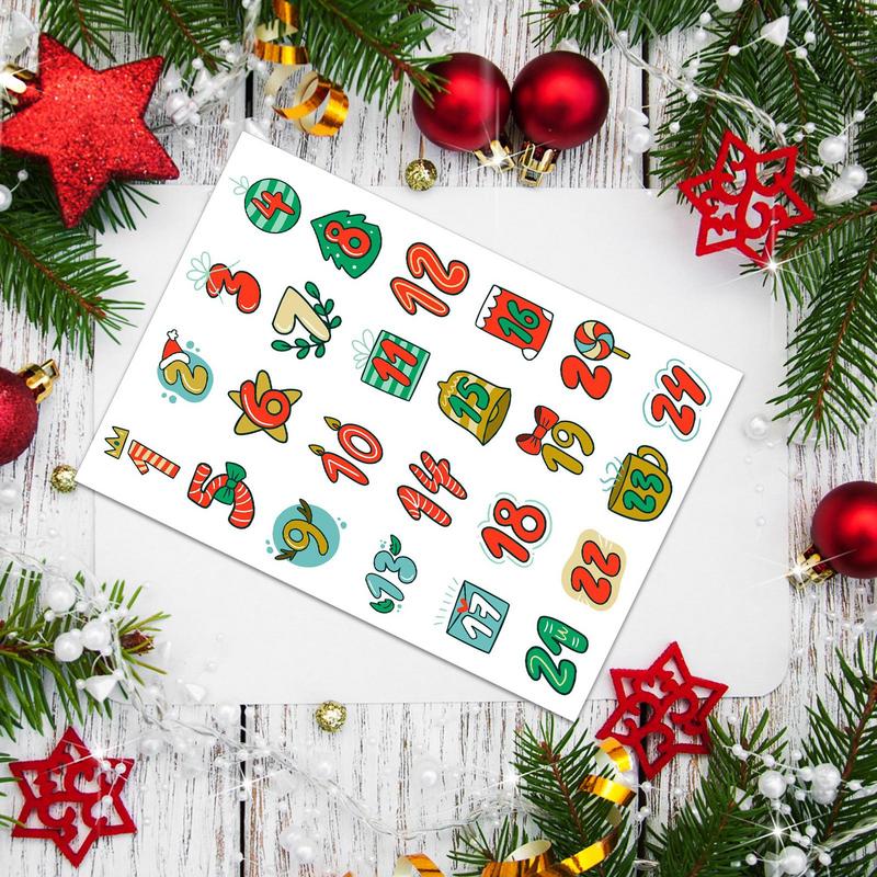 Merry Christmas Stickers Adven - Advent Calendar Gift recension och pris