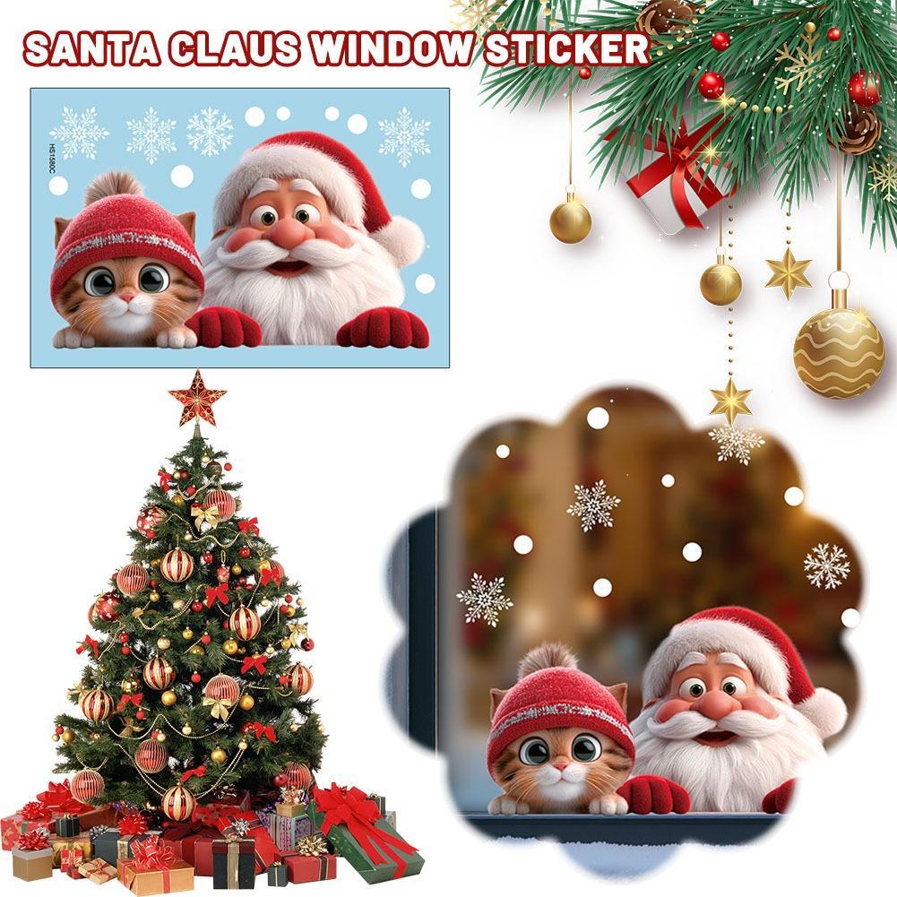 2pcs Christmas Window Clings S - Snowflake Window Decal recension och pris