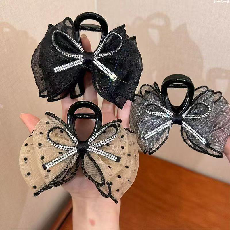 New Elegant Mesh Bow Hair Clip - Ribbon Bow Gift recension och pris