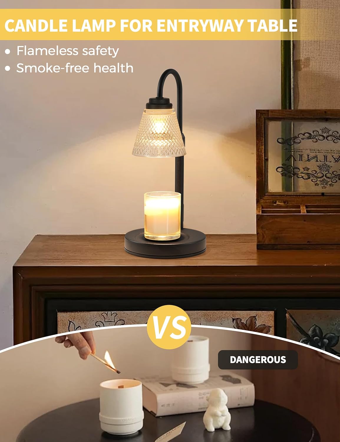 Candle Warmer Lamp with Timer  - Holiday Candle Set recension och pris