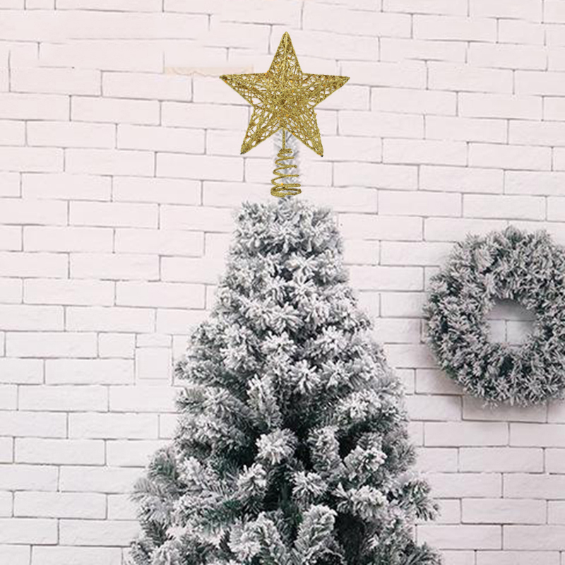 1pc Gold/Silver/Red/Blue Glitt - Star Tree Topper recension och pris
