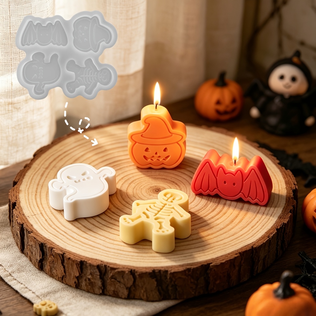 4-cavity silicone resin mold s - Holiday Candle Set recension och pris