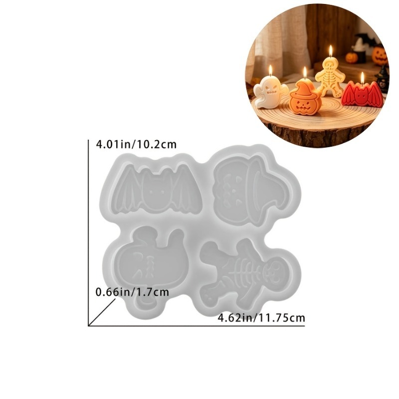 4-cavity silicone resin mold s - Holiday Candle Set recension och pris