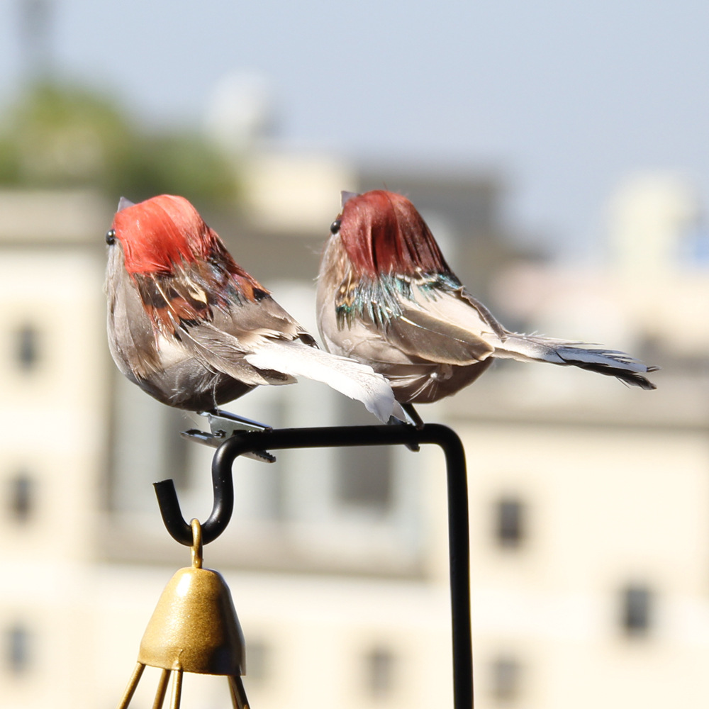 2Pcs Hot Feather Bird Imitatio - Christmas Tree Artificial recension och pris