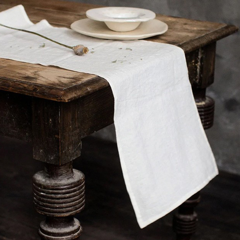 100% Linen Stone Washed Table  - Christmas Table Runner recension och pris