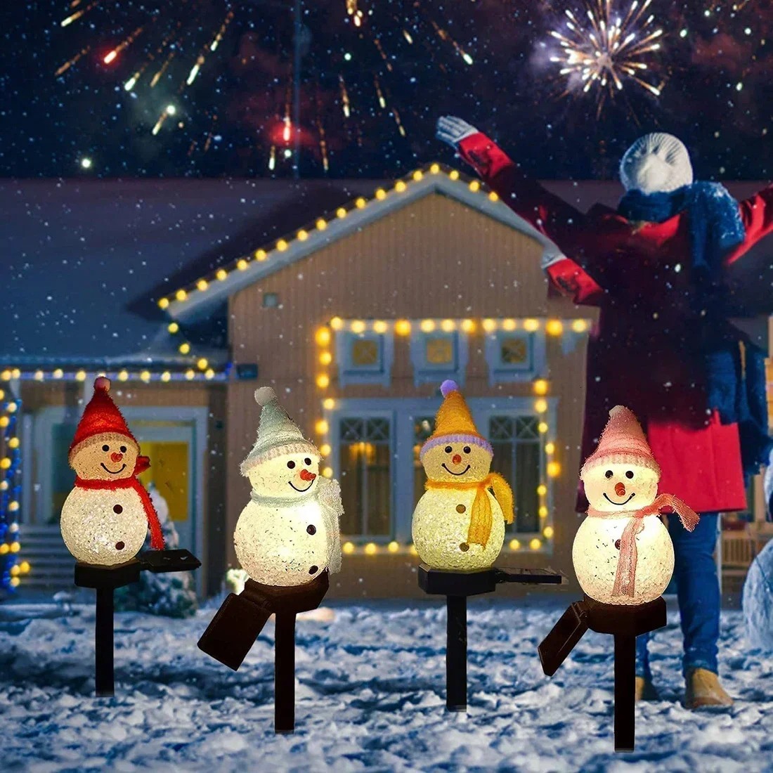 Christmas Snowman Solar Garden - Christmas Lights Outdoor recension och pris