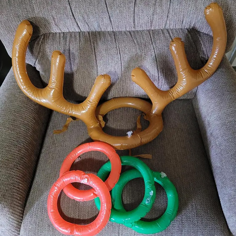 1/3/5set Christmas Game Inflat - Reindeer Antlers Headband recension och pris