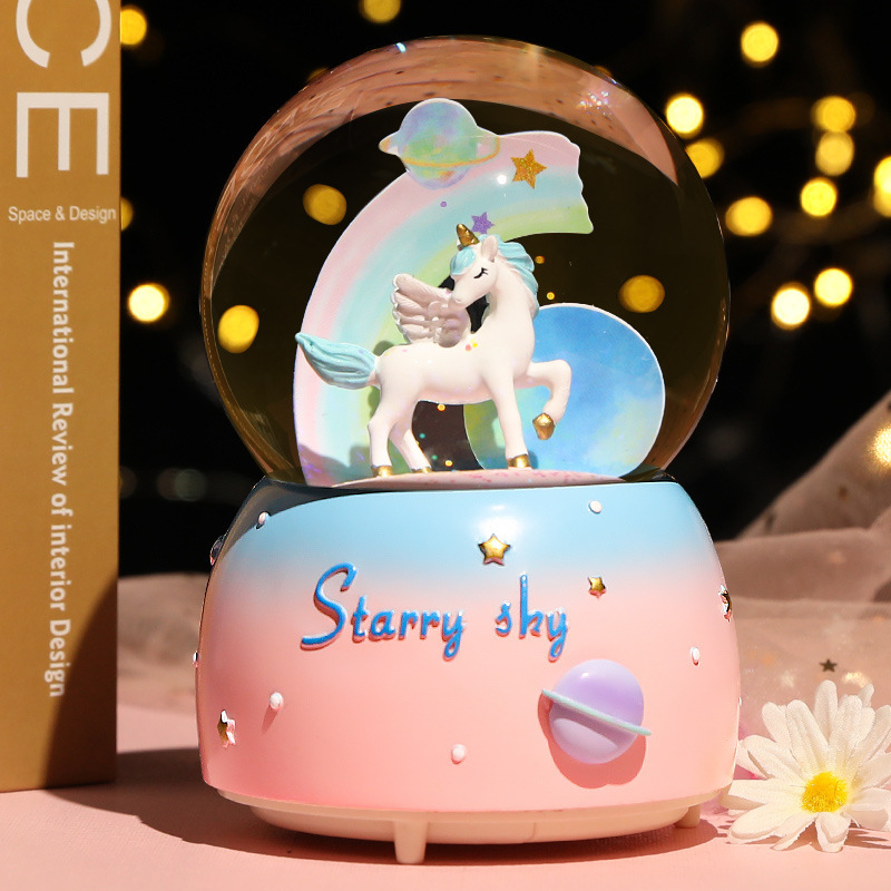New Crystal Ball Music Box Gir - Snow Globe Musical recension och pris